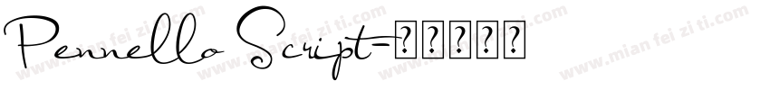 Pennello Script字体转换